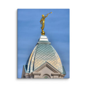 Moronis Heavenly Praise | Cedar City Utah Temple Canvas