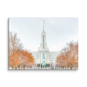 White Solitude | Mount Timpanogos Utah Temple Canvas
