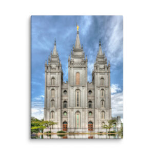 Moroni's Triumphant Stand | Salt Lake City Utah Temple Canvas