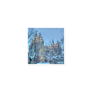 Through The Frosted Boughs | Salt Lake City Utah Temple Magnet