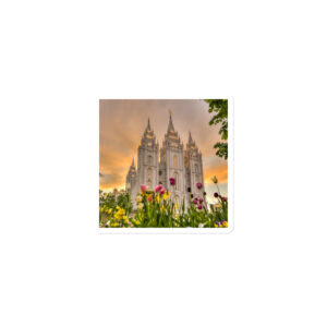 Blooms in the Sunset | Salt Lake City Utah Temple Magnet