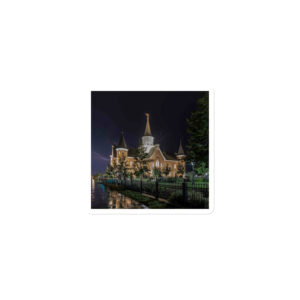 Peace Under Stormy Skies | Provo City Center Utah Temple Magnet