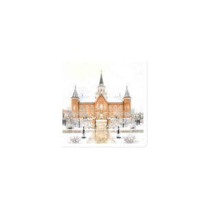Northern Gaze in the Snow | Provo City Center Utah Temple Magnet