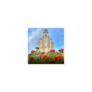 Temple Blossoms | Manti Utah Temple Magnet