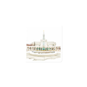 Snow Winter Majesty | Bountiful Utah Temple Magnet