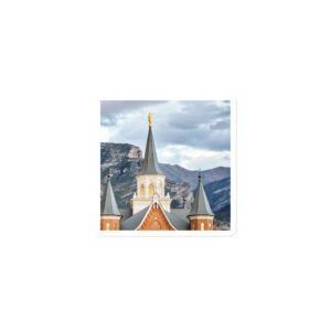 Moronis Trumpet to the Mountains | Provo City Center Utah Temple Magnet