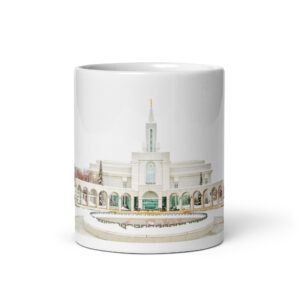 Snowy Fountain | Bountiful Utah Temple Mug