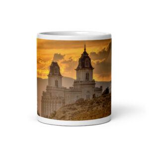 Manti Golden Sunset | Manti Utah Temple Mug