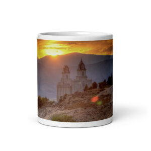 Mountain Sunset | Manti Utah Temple Mug