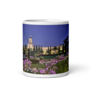 Twilight Blooms | Newport Beach California Temple Mug